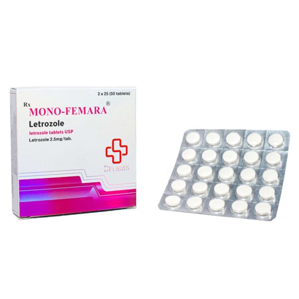 Letrozole Mono Femara by Beligas Pharma, 2.5 mg tablets, 50 pills