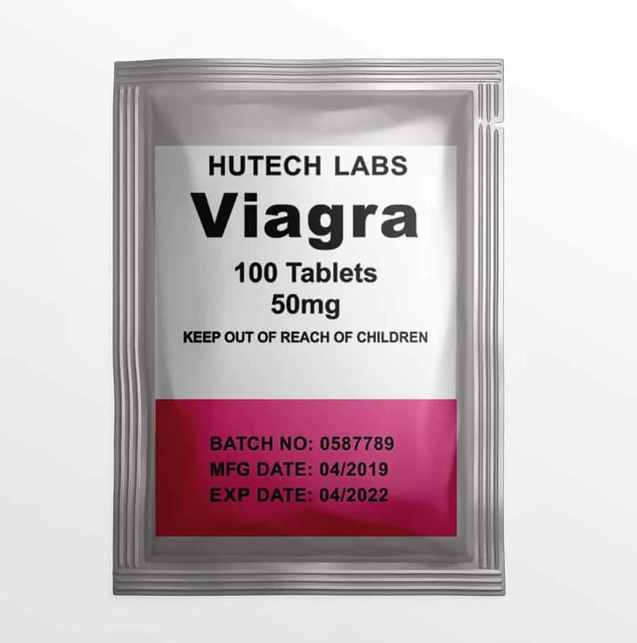 Viagra pill, Viagra 50 mg Sildenafil by Hutech Labs, Tablet, 100 pills