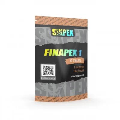 Finapex 1 Finasteride by Sixpex, 20mg tablets pack.