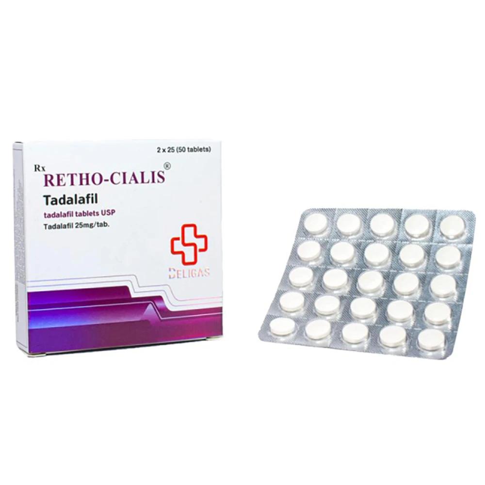 Retho Cialis Tadalafil 25 mg tablets from Beligas Pharma