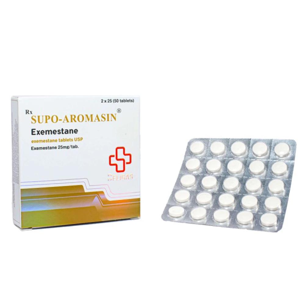 exemestane Supo Aromasin tablets by Beligas Pharma 50 pills x 25 mg