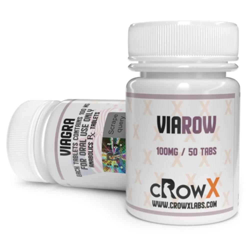 Viarow 100 Sildenafil 100 mg tablet pack from CrowxLabs