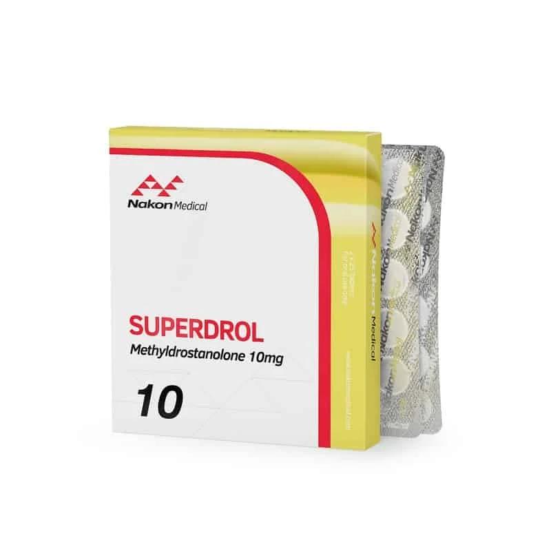 Superdrol 10 by Nakon Medical Methyl Drostanolone 10mg Tablet