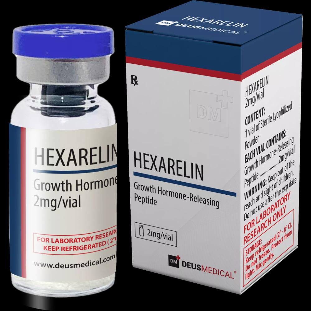 Hexarelin Examorelin peptide powder 2 mg from Deus Medical