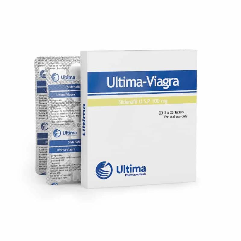 Viagra Sildenafil Pills, Ultima Pharmaceutical, Tablet, 50 pills x 100 mg