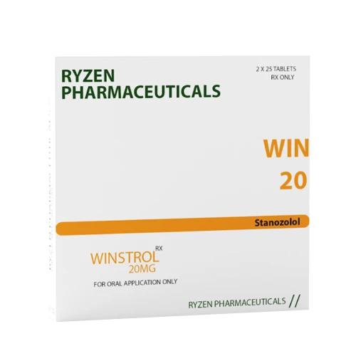 Stanozolol 20 Winstrol tablets by Ryzen Pharma, 50 pills x 20 mg