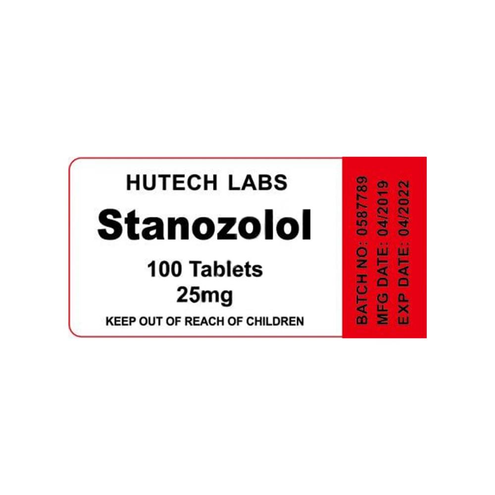 Winstrol pills, Stanozolol 25 mg, Hutech Labs, 100 tablet bottle